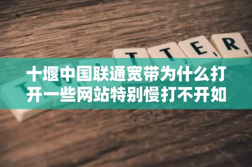 十堰中国联通宽带为什么打开一些网站特别慢打不开如中国电信