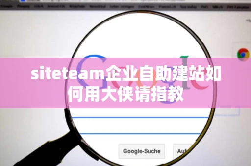 siteteam企业自助建站如何用大侠请指教